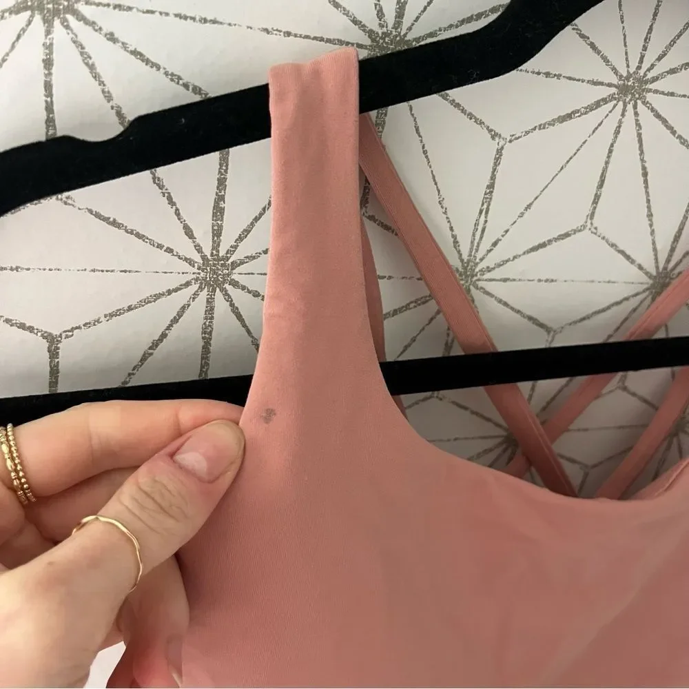 Lululemon Energy Bra *Long Line Peach Pink